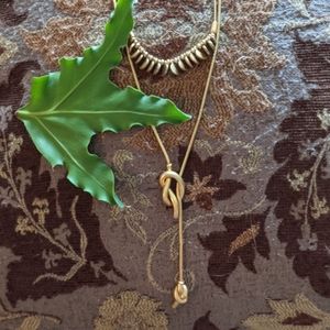 💜 Gold Coin Knot Necklace Set Bundle 2 Pack